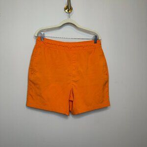 Mack Weldon Bright Orange Lined Swim Trunks Men's Large